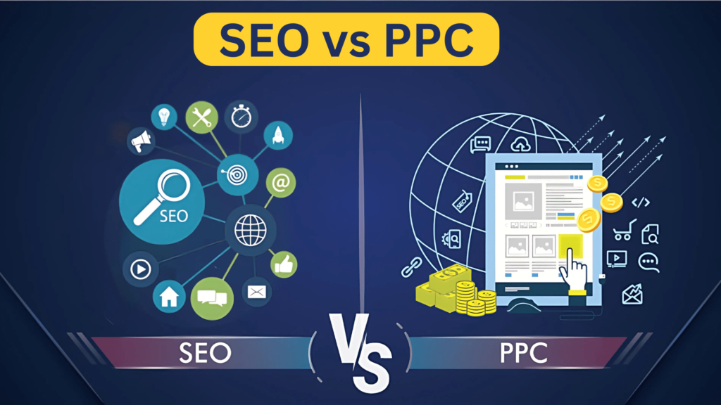 Compare SEO vs PPC to discover which digital strategy provides the best long-term ROI for sustainable growth, traffic, and business success.