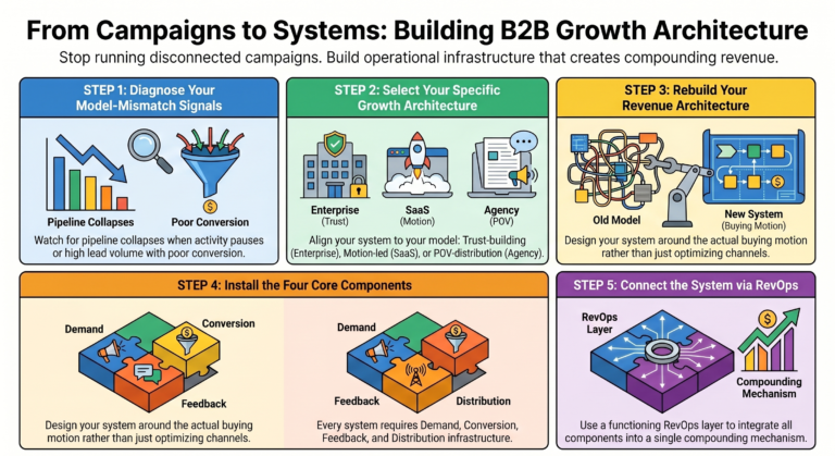 Growth Systems for B2B vs SaaS vs Agencies: Why the Architecture Changes Everything