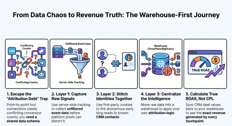 How to Connect Data Across Tools (CRM, Ads, Content): Build the Architecture That Actually Holds